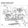 BRACKET, PARKING CABLE product image