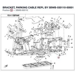 BRACKET, PARKING CABLE REPL BY 5BWB-030110-00001 product image