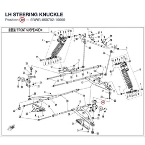 LH STEERING KNUCKLE product image