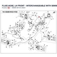 FLUID HOSE, LH FRONT  - INTERCHANGEABLE WITH  5BWB-081010 - WHEN STOCK IS 0 - NO LONGER AVAILABLE product image