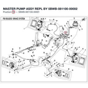MASTER PUMP ASSY REPL BY 5BWB-081100-00002 product image