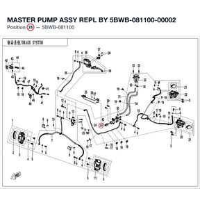 MASTER PUMP ASSY REPL BY 5BWB-081100-00002 product image