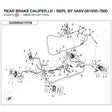 REAR BRAKE CALIPER,LH - REPL BY 5ASV-081050-7800 product image
