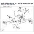 REAR BRAKE CALIPER, RH - REPL BY 5ASV-081060-7800 product image