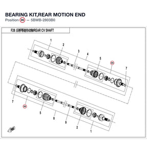 BEARING KIT,REAR MOTION END product image