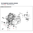 RH DAMPING SLEEVE, ENGINE product image