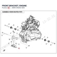 FRONT BRACKET, ENGINE product image