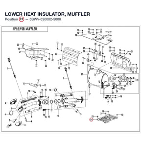 LOWER HEAT INSULATOR, MUFFLER product image