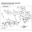 FRONT HEAT INSULATOR, MUFFLER product image