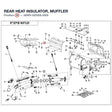 REAR HEAT INSULATOR, MUFFLER product image