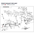 FRONT EXHAUST PIPE ASSY product image