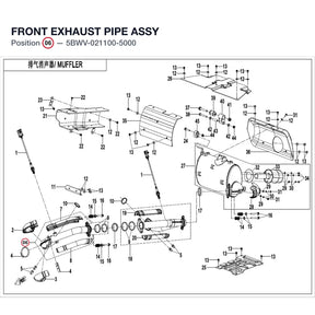 FRONT EXHAUST PIPE ASSY product image