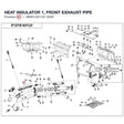 HEAT INSULATOR 1, FRONT EXHAUST PIPE product image