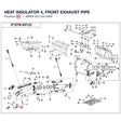 HEAT INSULATOR 4, FRONT EXHAUST PIPE product image