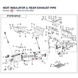 HEAT INSULATOR 2, REAR EXHAUST PIPE product image