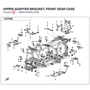 UPPER ADAPTER BRACKET, FRONT GEAR CASE product image