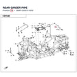 REAR GIRDER PIPE product image