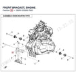 FRONT BRACKET, ENGINE product image