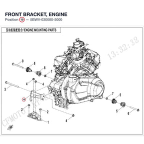 FRONT BRACKET, ENGINE product image