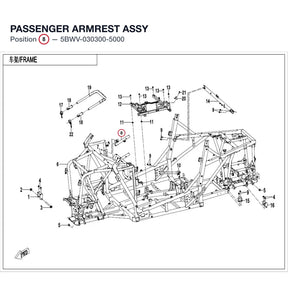 PASSENGER ARMREST ASSY product image