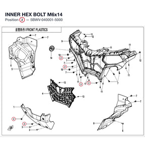 INNER HEX BOLT M6x14 product image
