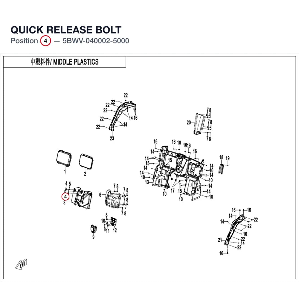 QUICK RELEASE BOLT product image