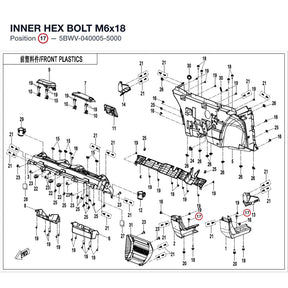INNER HEX BOLT M6x18 product image