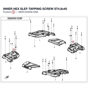 INNER HEX SLEF-TAPPING SCREW ST4.8x40 product image