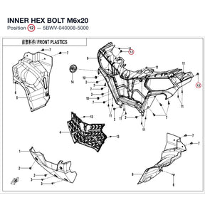 INNER HEX BOLT M6x20 product image