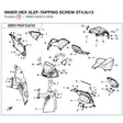 INNER HEX SLEF-TAPPING SCREW ST4.8x13 product image