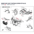 INNER HEX SLEF-TAPPING SCREW ST4.8x16 product image