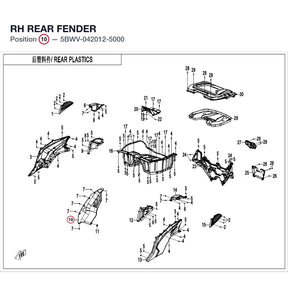 RH REAR FENDER product image