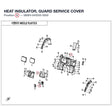 HEAT INSULATOR, GUARD SERVICE COVER product image