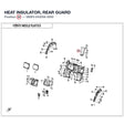 HEAT INSULATOR, REAR GUARD product image
