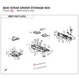 SEAT STRAP, DRIVER STORAGE BOX product image