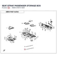 SEAT STRAP, PASSENGER STORAGE BOX product image
