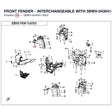 FRONT FENDER - INTERCHANGEABLE WITH 5BWV-043041-5001 product image