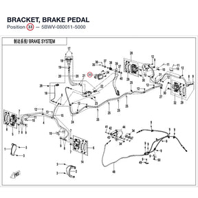 BRACKET, BRAKE PEDAL product image