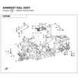 ARMREST RAIL ASSY product image