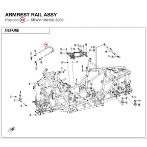 ARMREST RAIL ASSY product image