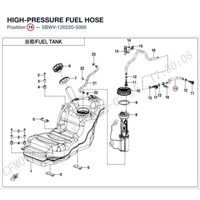 HIGH-PRESSURE FUEL HOSE product image