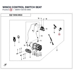 WINCH CONTROL SWITCH SEAT product image