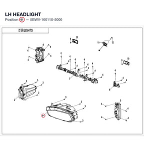 LH HEADLIGHT product image
