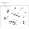RH HEADLIGHT product image