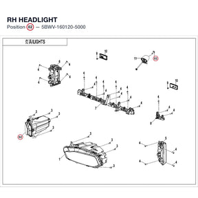 RH HEADLIGHT product image
