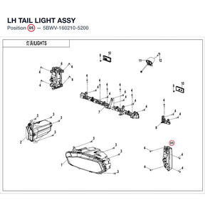 LH TAIL LIGHT ASSY product image
