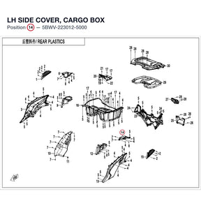 LH SIDE COVER, CARGO BOX product image