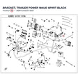 BRACKET, TRAILER POWER product image