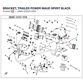 BRACKET, TRAILER POWER product image