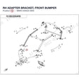 RH ADAPTER BRACKET, FRONT BUMPER product image